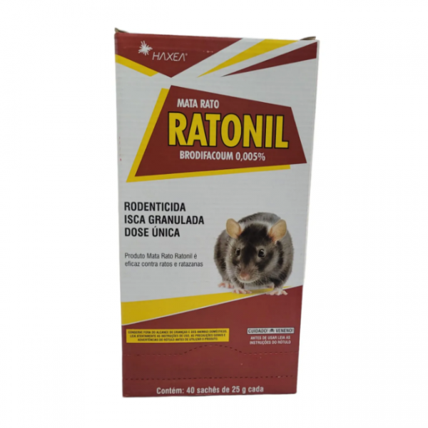 Foto do produto RATICIDA GRAN. RATONIL (40X25 GR) 1KG
