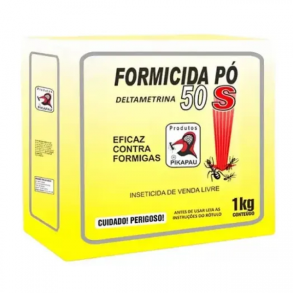 Foto do produto FORMICIDA PO 50 ROSA PIKA PAU 1KG