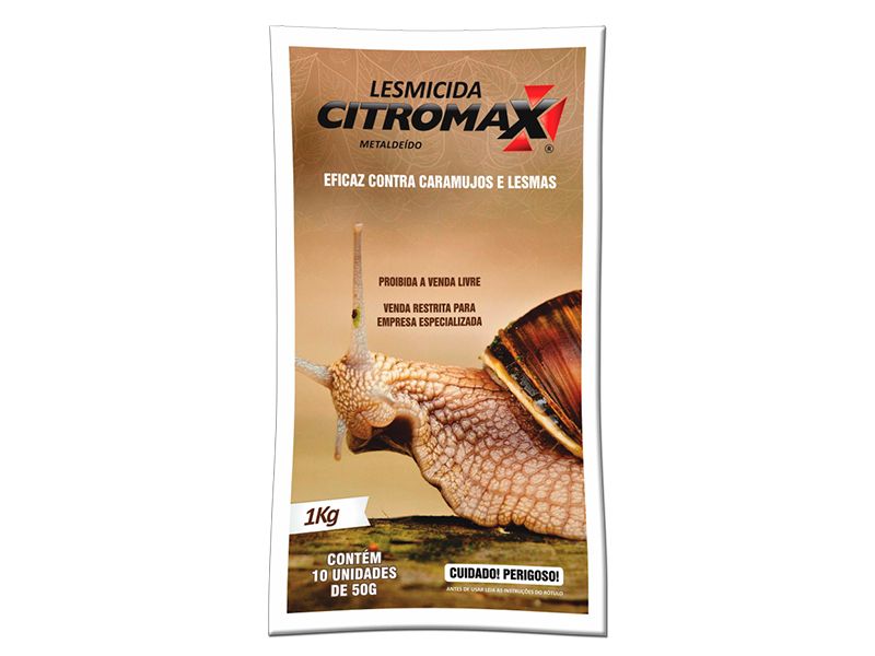 Foto do produto LESMICIDA CITROMAX RESISTENTE UMIDADE PCT 1KG